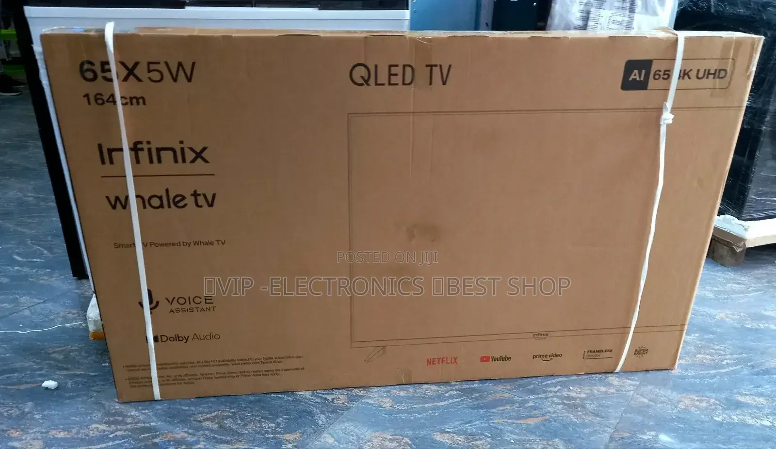 Infinix 65 Inch Tv Smart Uhd Qled Frameless New 2025 Tv
