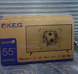Keg Tv 55" Smart Android Tv Double Glass Android Version 15.0
