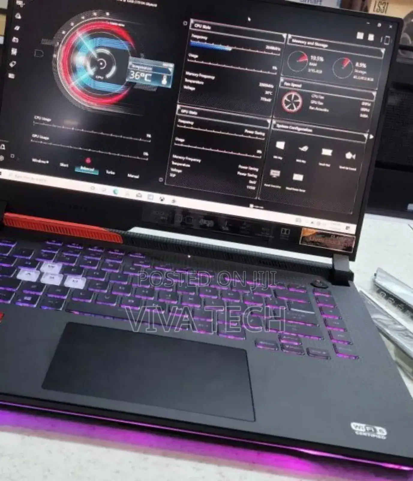 New Laptop Asus ROG Strix G16 G614 16GB AMD Ryzen 9 SSD 512GB