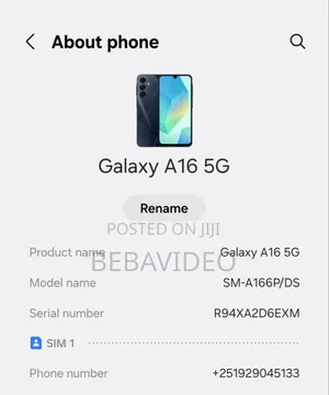 New Samsung Galaxy A16 128 GB Black