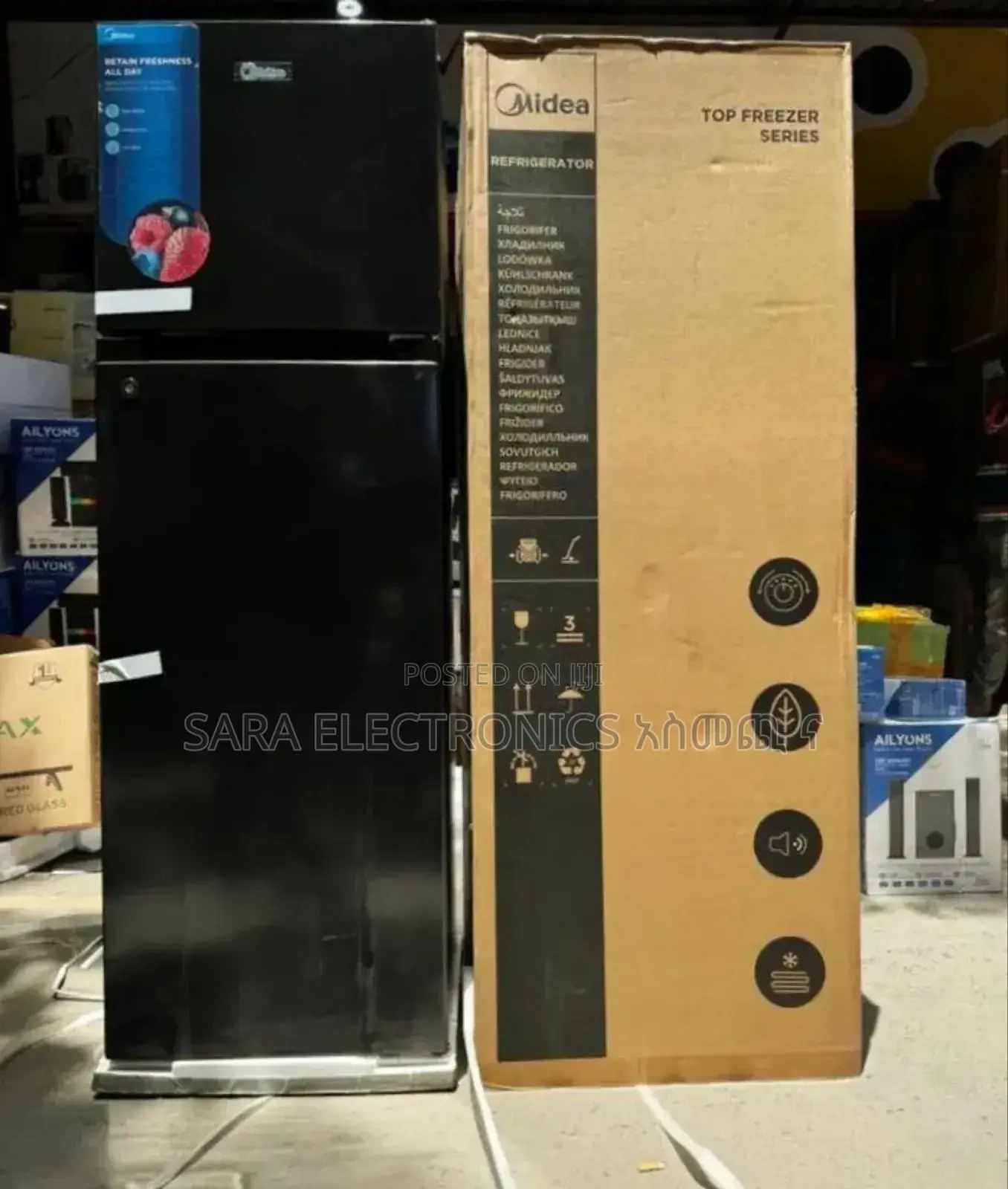 ☆Midea Refrigerator 360 Liters ☆Free Delivery ◈ 10year Warranty