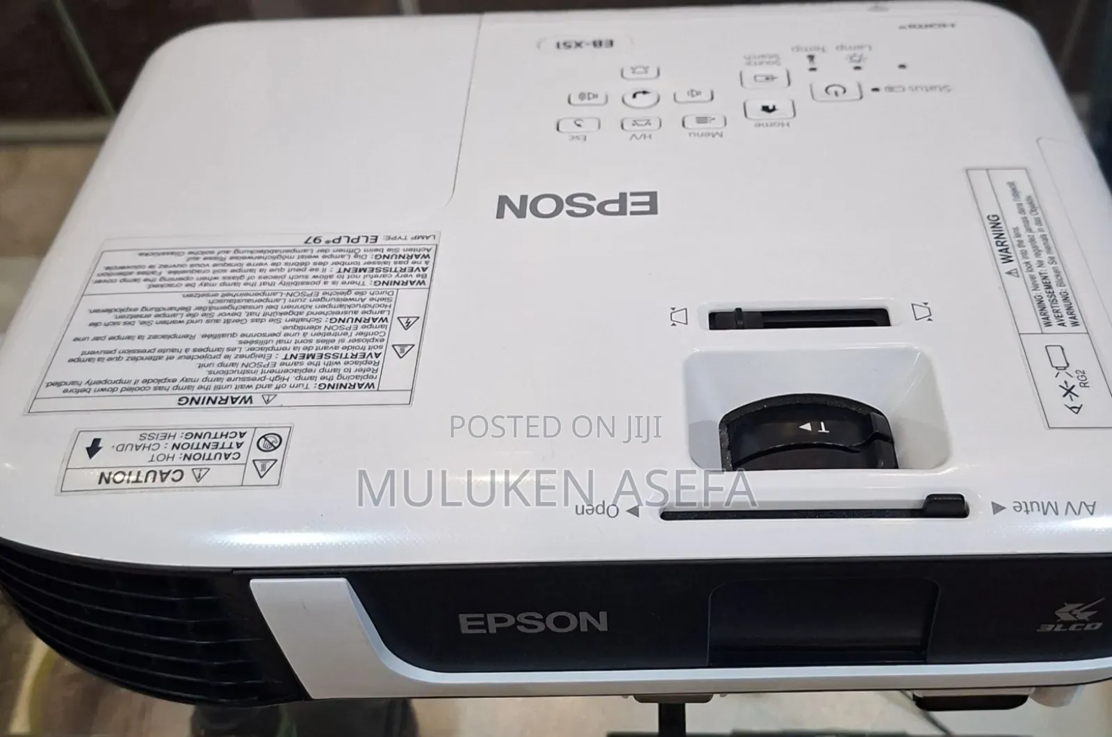 Epson Projector 
Model: Eb-X51
Has: Bag Remote 
Model Name: