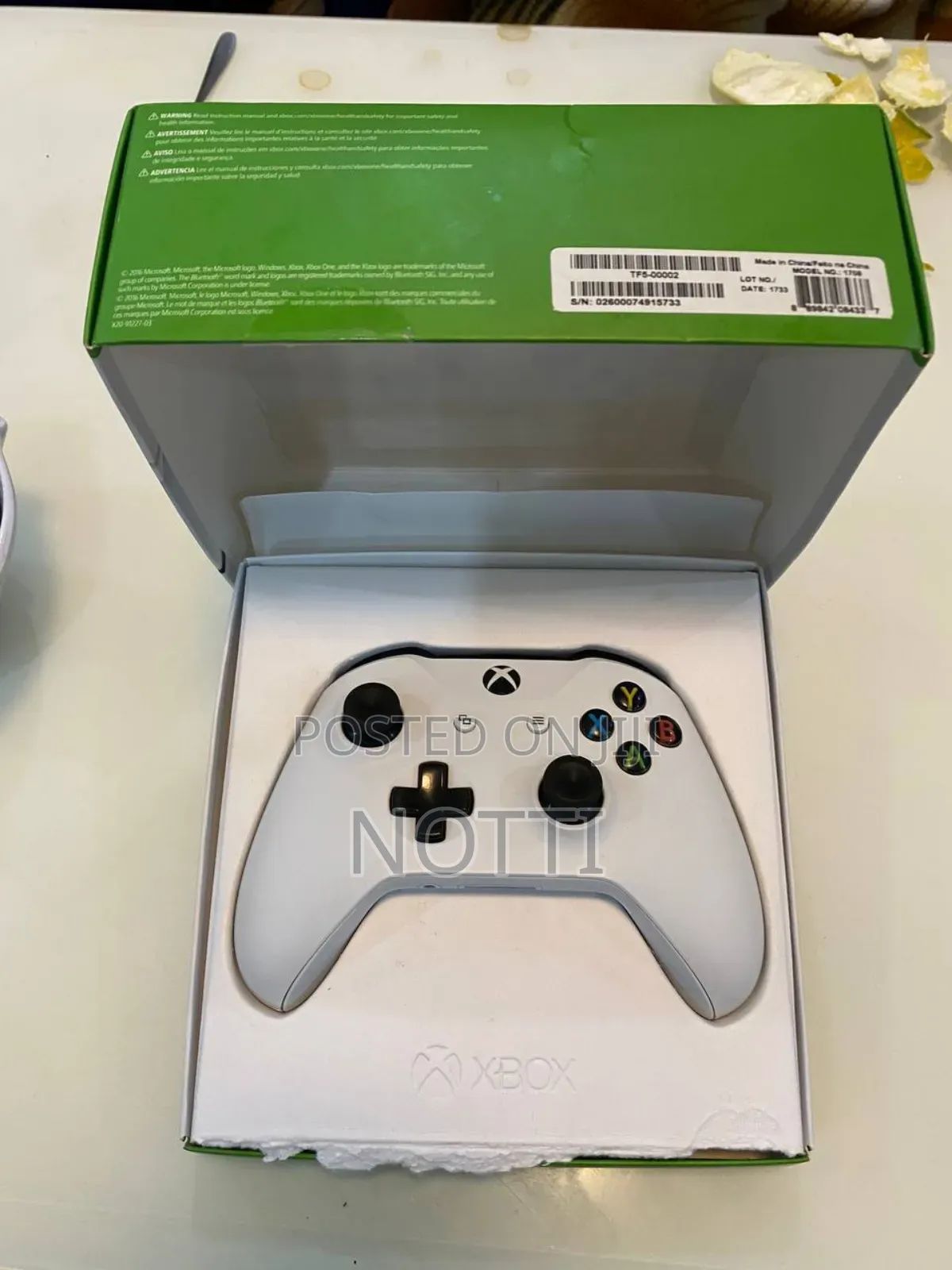X Box Joystick White Packed