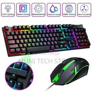 Gaming Keyboard and Mouse RGB Light