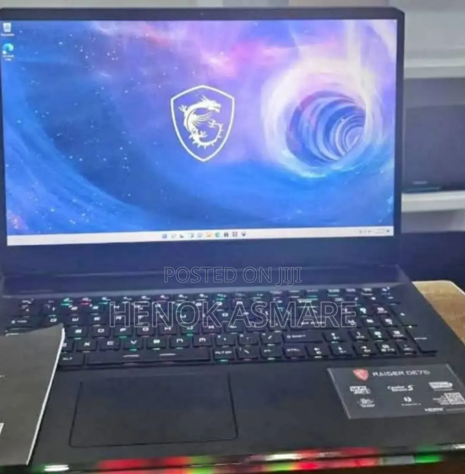 New Laptop MSI GF63 32GB Intel Core I9 SSD 2T