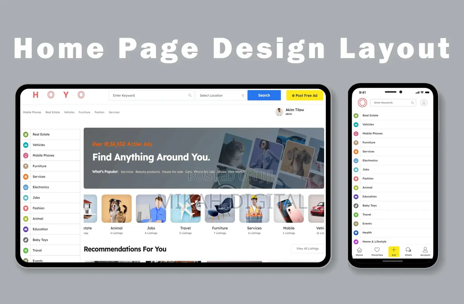 Website Development | Classified Ads Online Marketplace