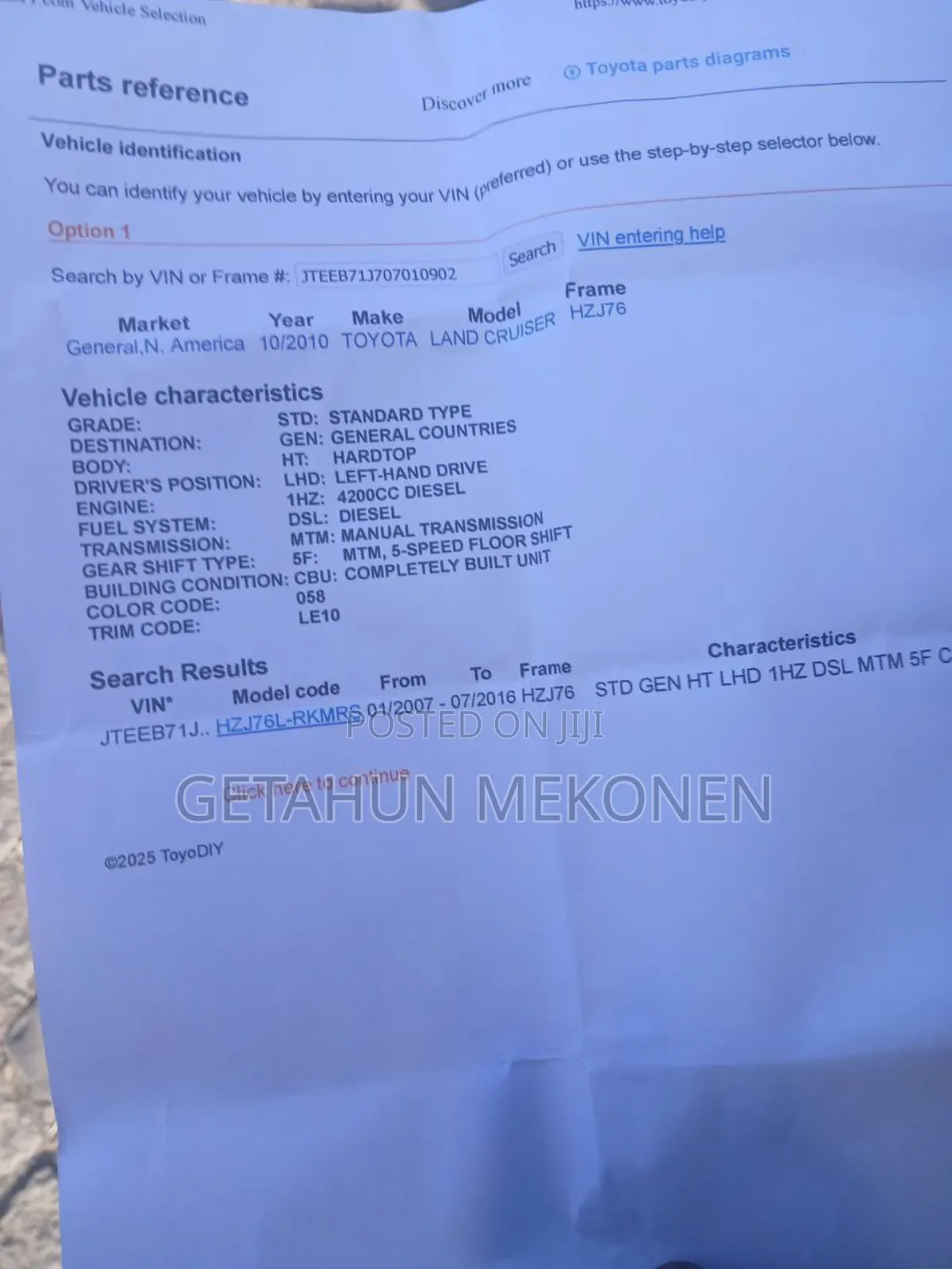 Toyota Land Cruiser 2011 White