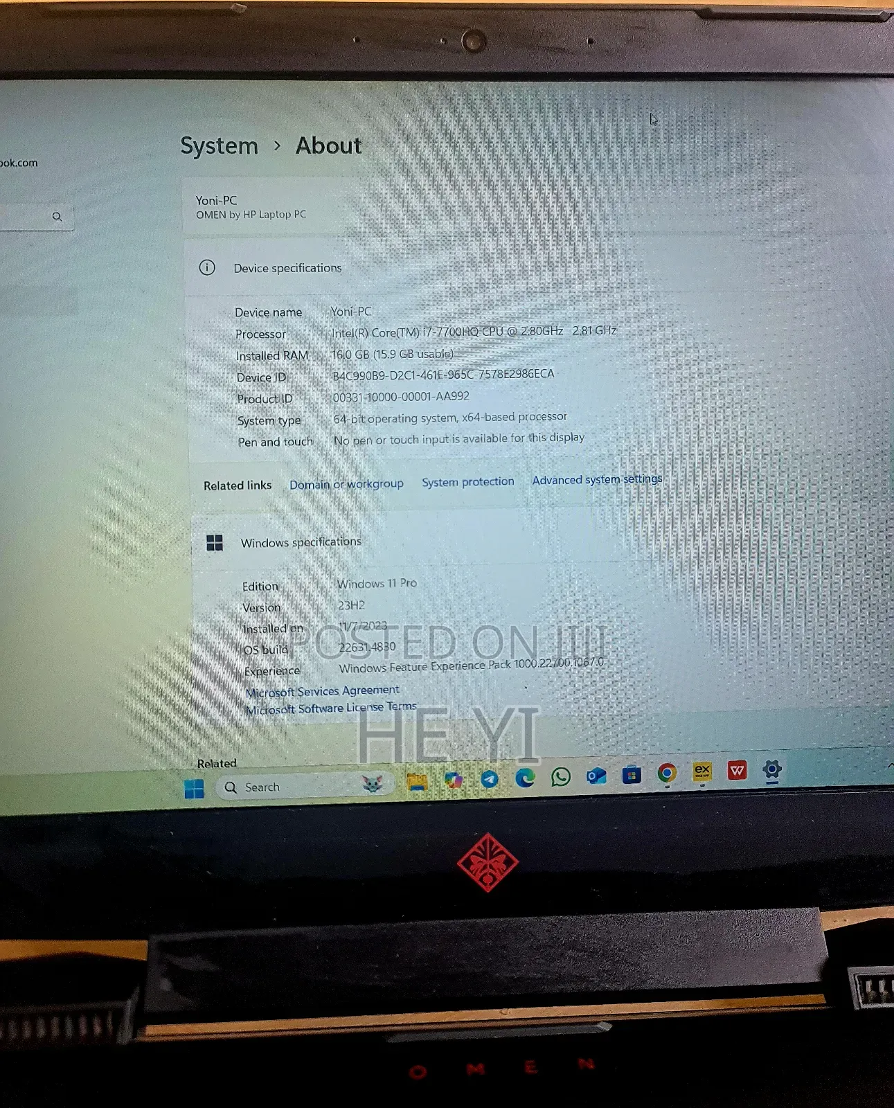 Laptop Xiaomi 16GB Intel Core i7 HDD+SSD 1T