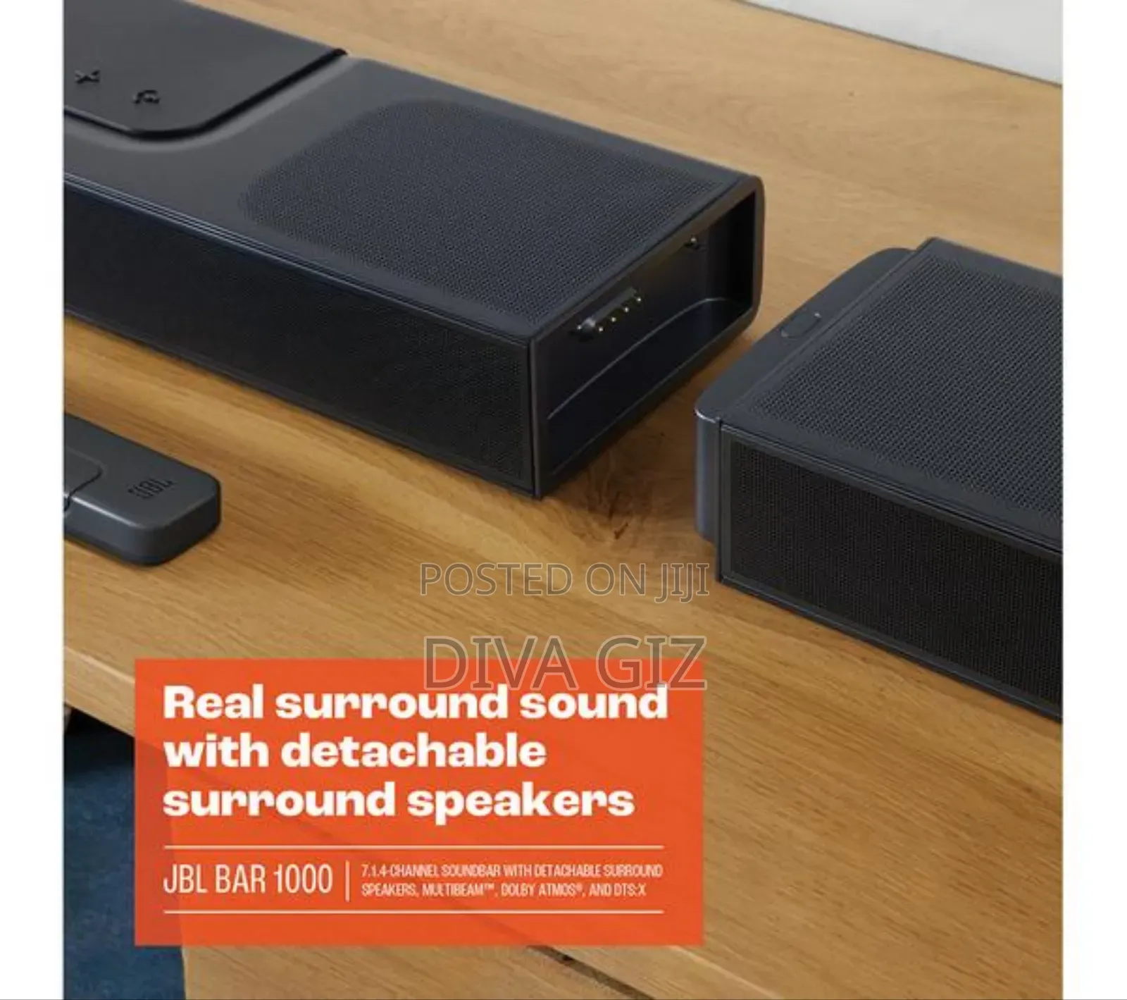 JBL Bar 1000mk2 7.1.4 Channel Soundbar With Dolby Atmos, Dts:X,