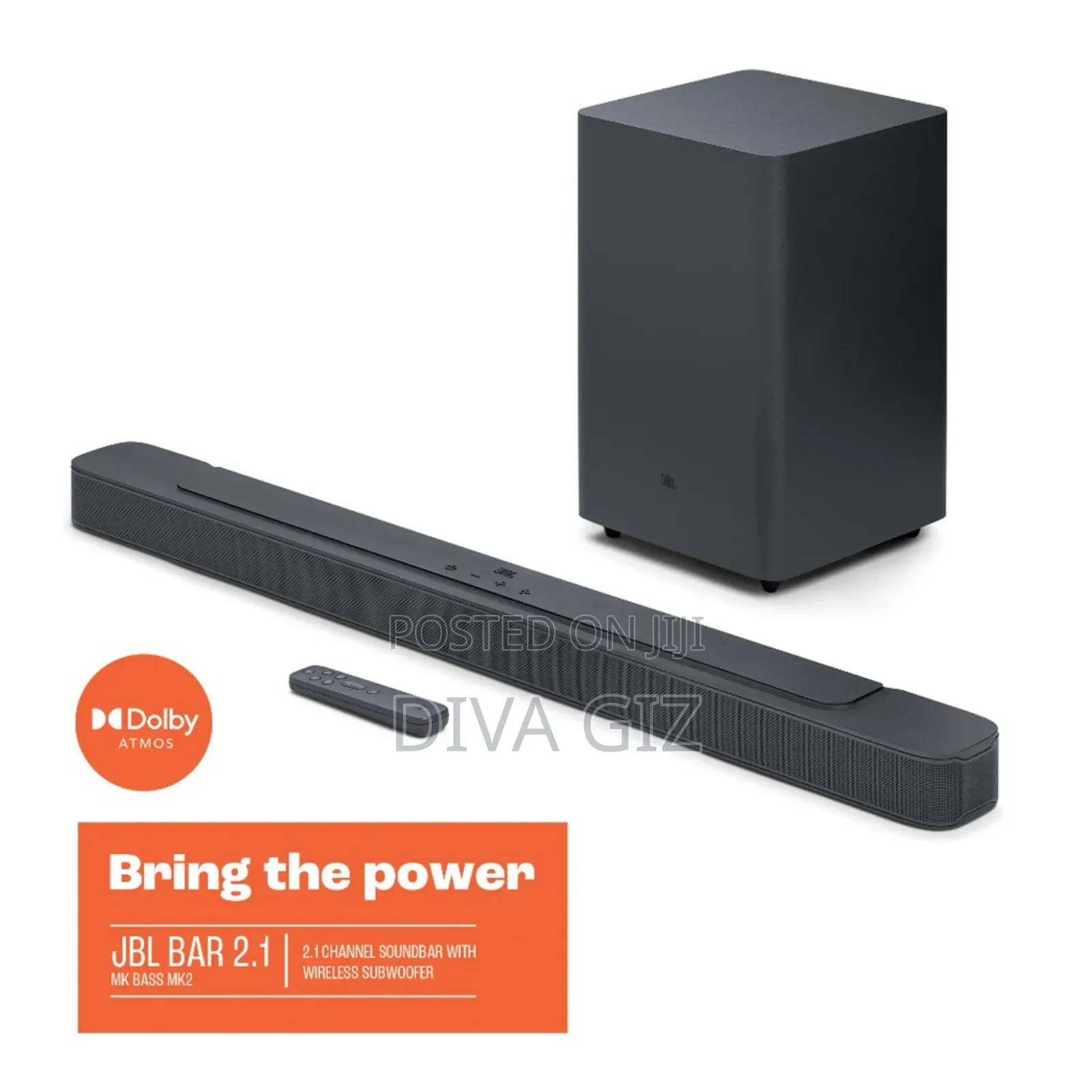 2.1 Deep Bass Mk2 2.1 Channel Soundbar With Wireless Subwoofer Jblbar2