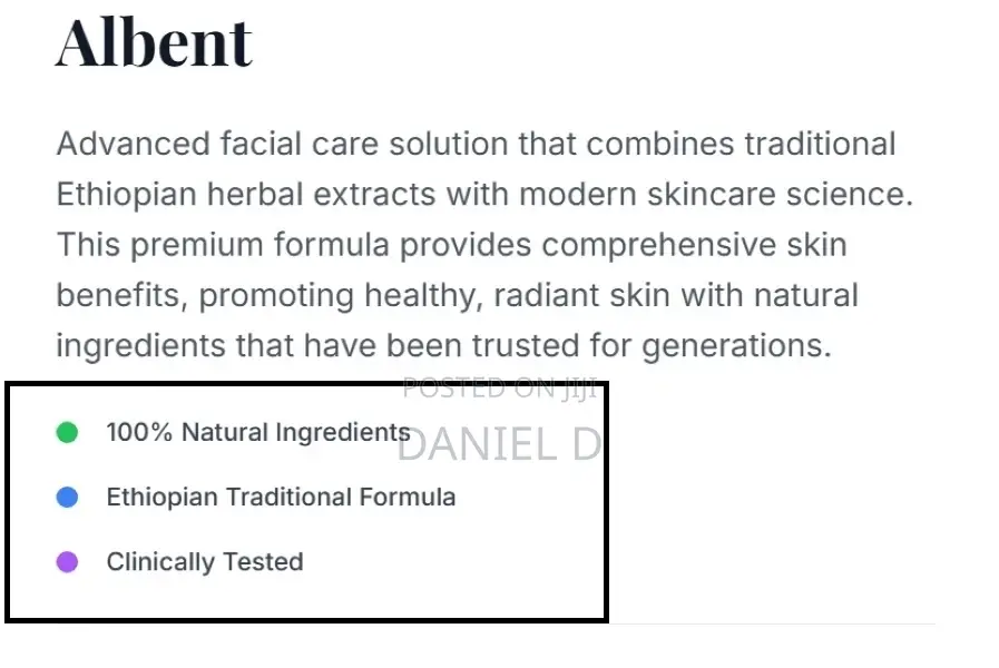 Albent Advanced Facial Care Solution