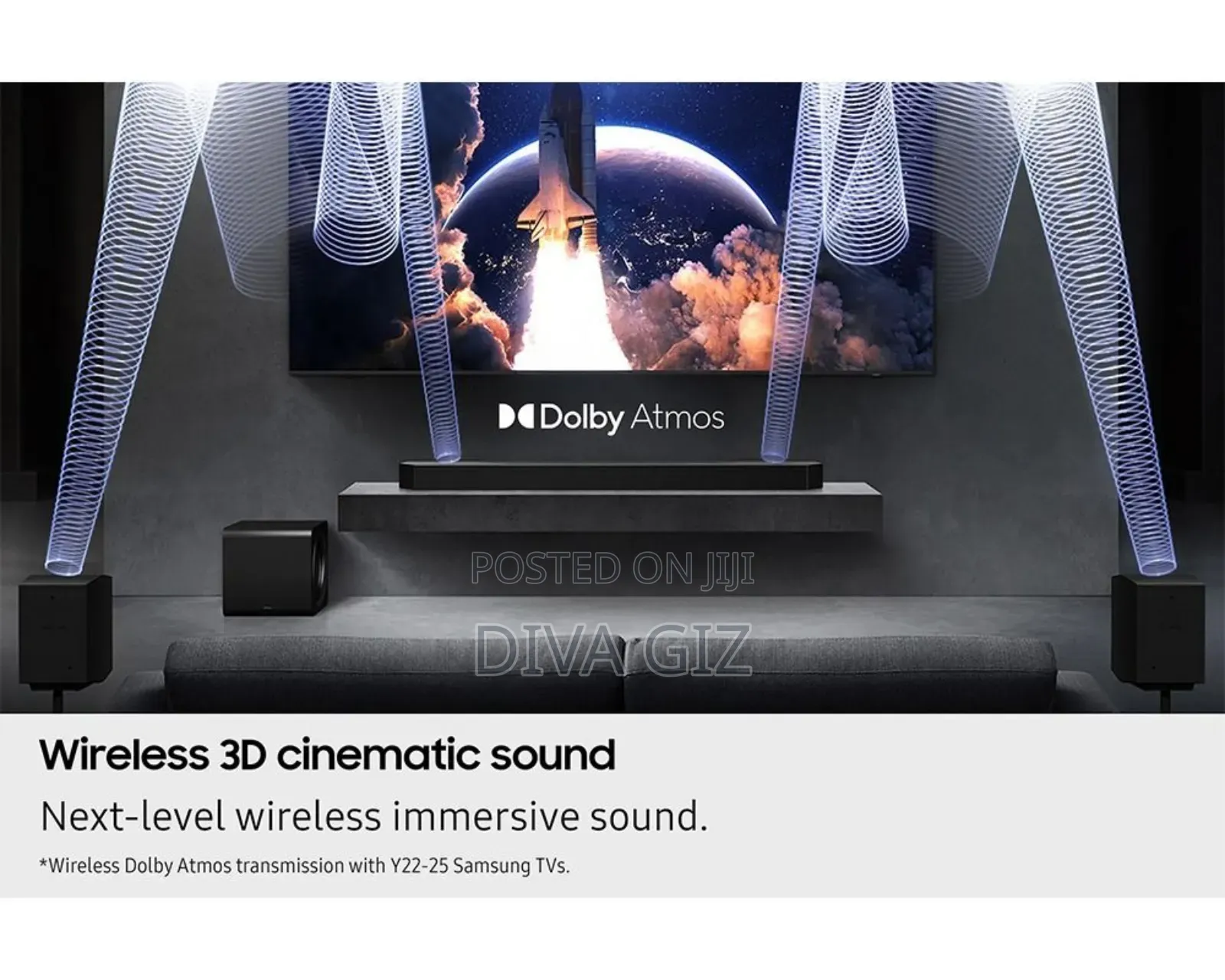 Samsung Q-Series Soundbar, Q990f, 11.1.4 Ch, Subwoofer