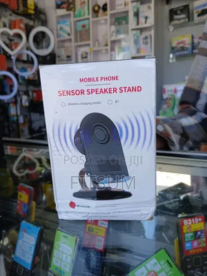 Phone Stand With Speaker and Wireless Charger