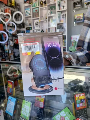 Phone Stand With Speaker and Wireless Charger