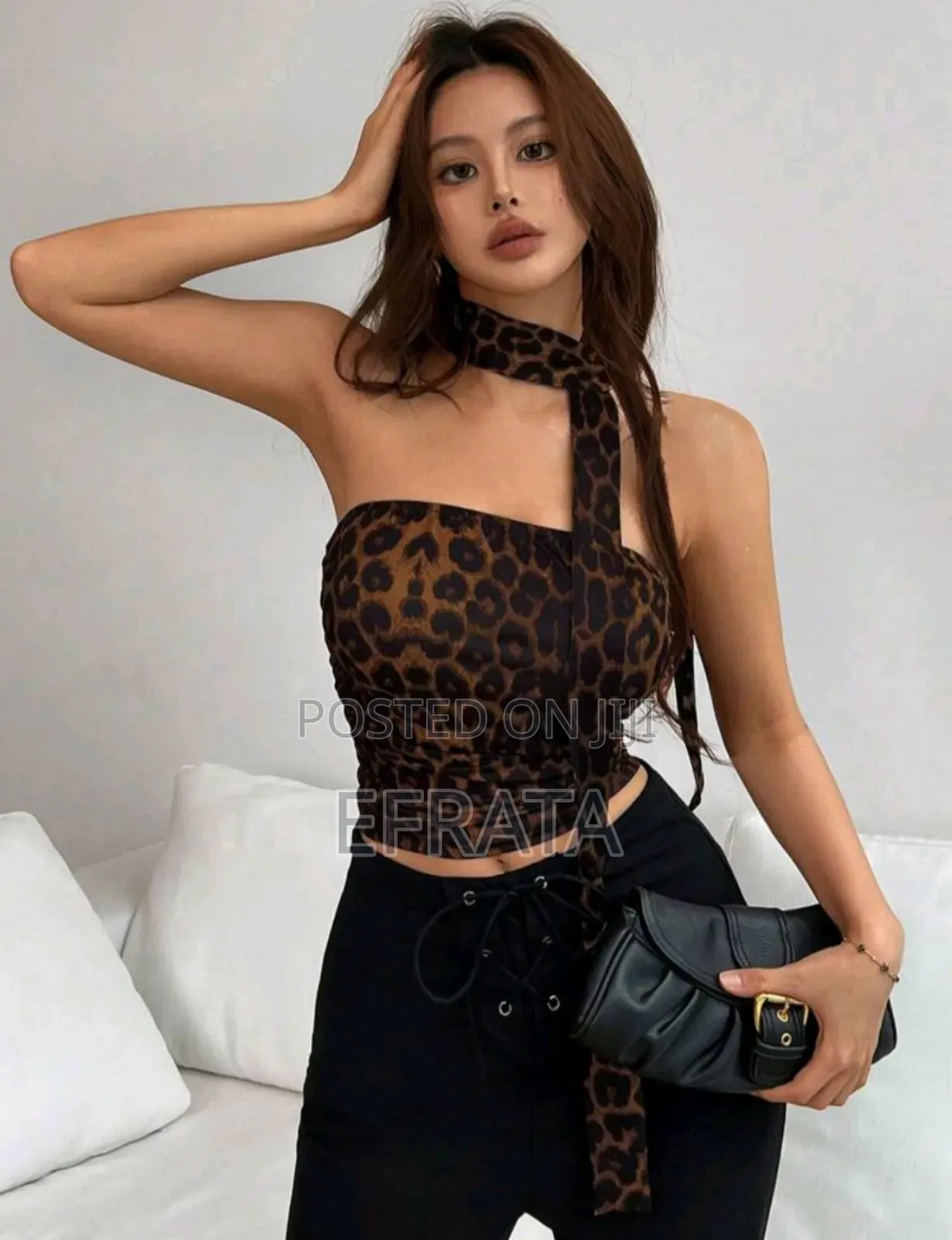 Crop Tube Top With Tie