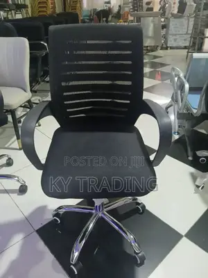 Full Black Secretary Office Chair