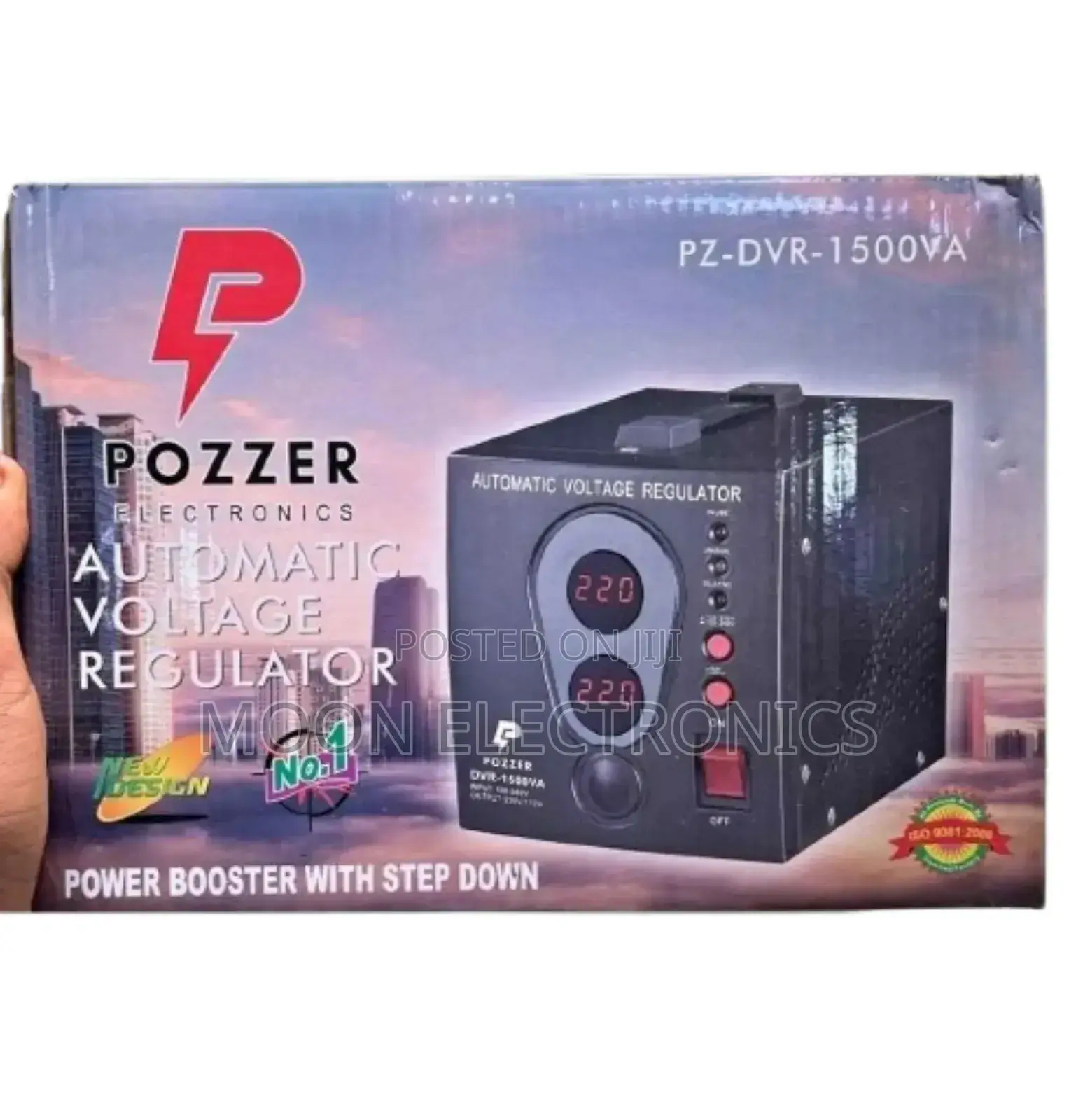 Pozzer 1500w Automatic Voltage Stabilizer – Power Protection!