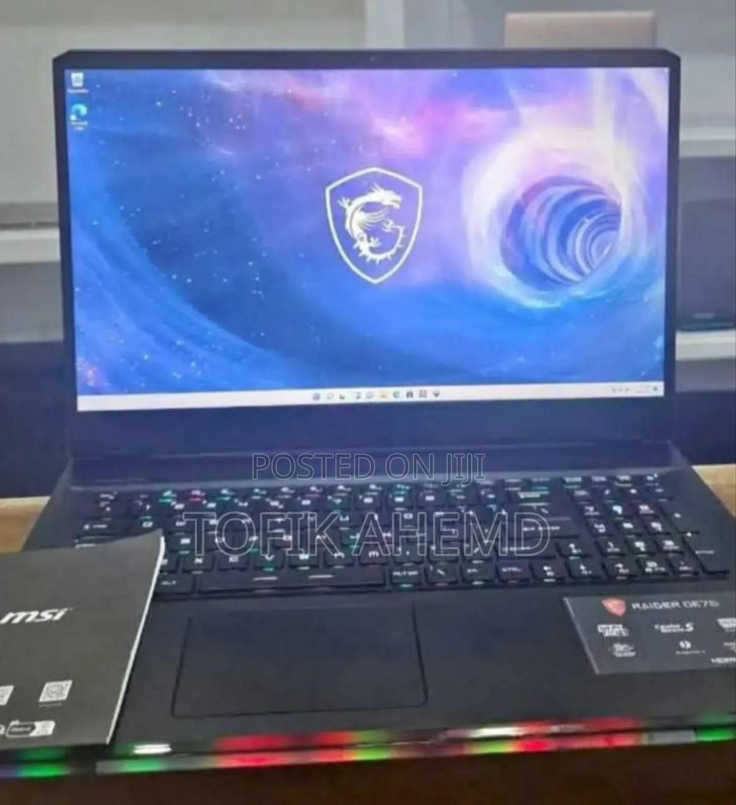 New Laptop MSI GF63 16GB Intel Core I9 SSD 2T