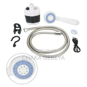 በቻርጅ የሚሰራ ተንቀሳቃሽ የውሀ ፓንፕ - Powerflow Mini Shower - 2200ma Battery