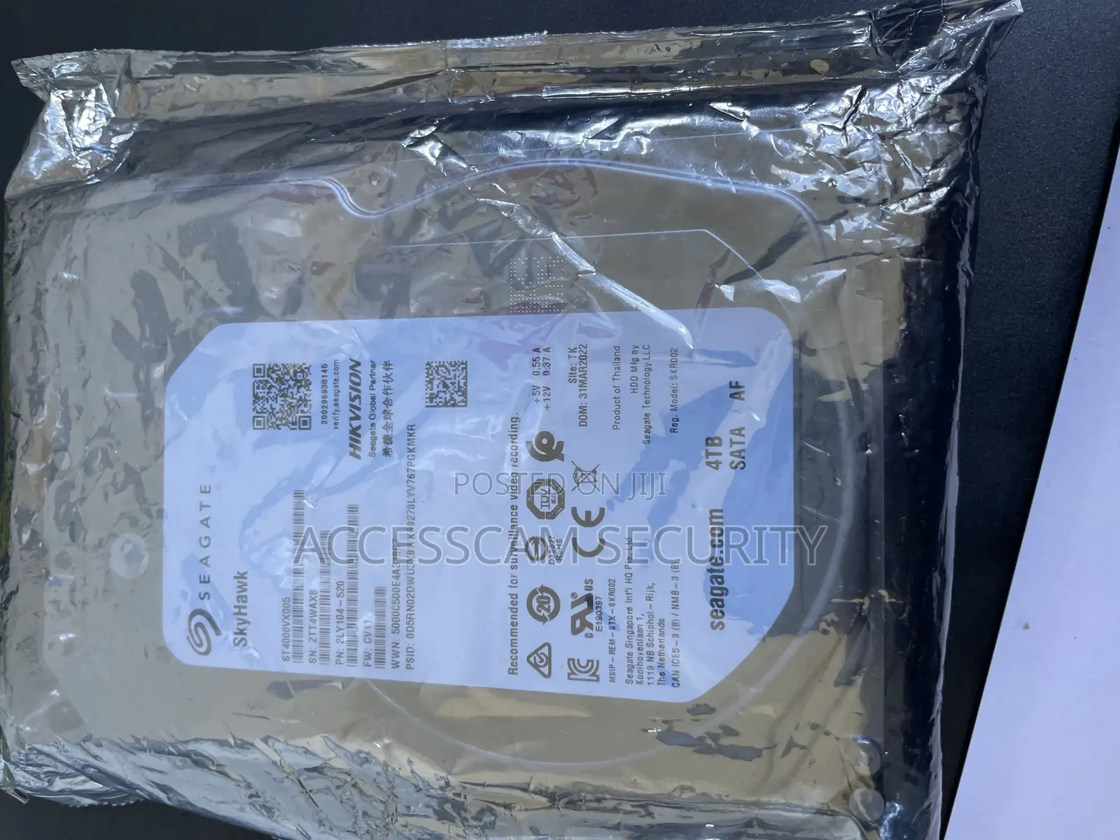 Hikvision Seagate Skyhawk HDD 4tb