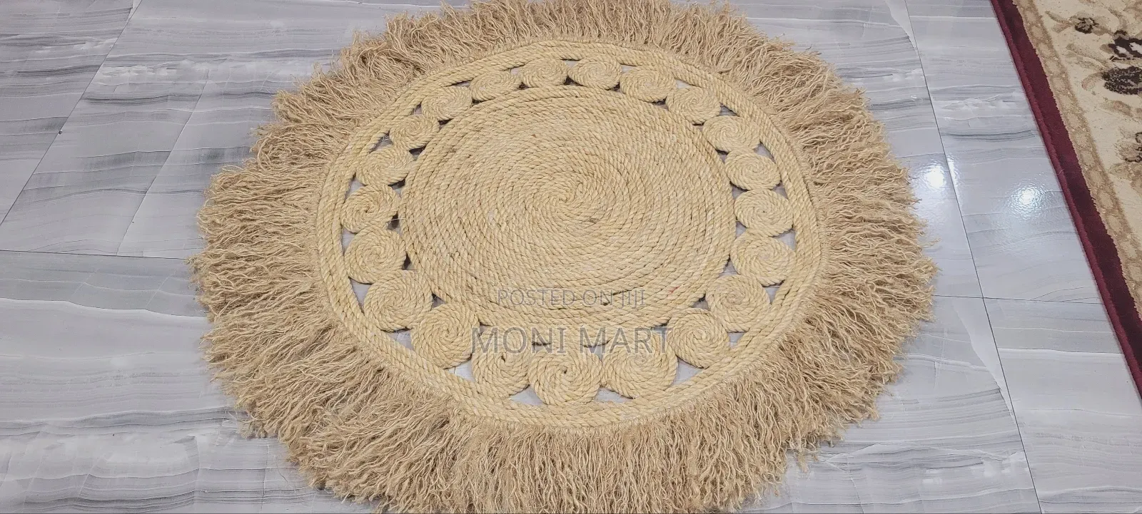 በቃጫ የተሰራ የቡና ምንጣፍ