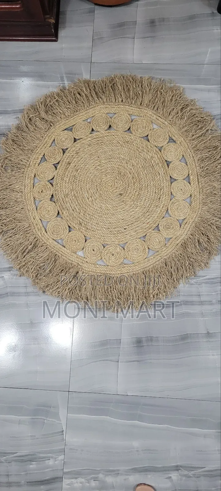 በቃጫ የተሰራ የቡና ምንጣፍ