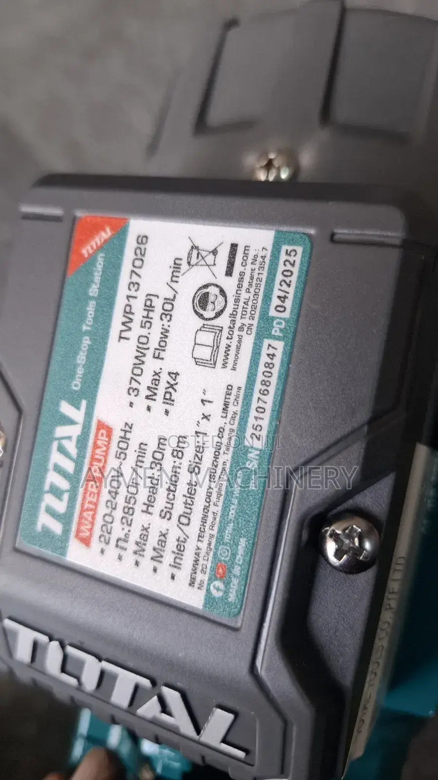 Total Water Pump 0.5hp