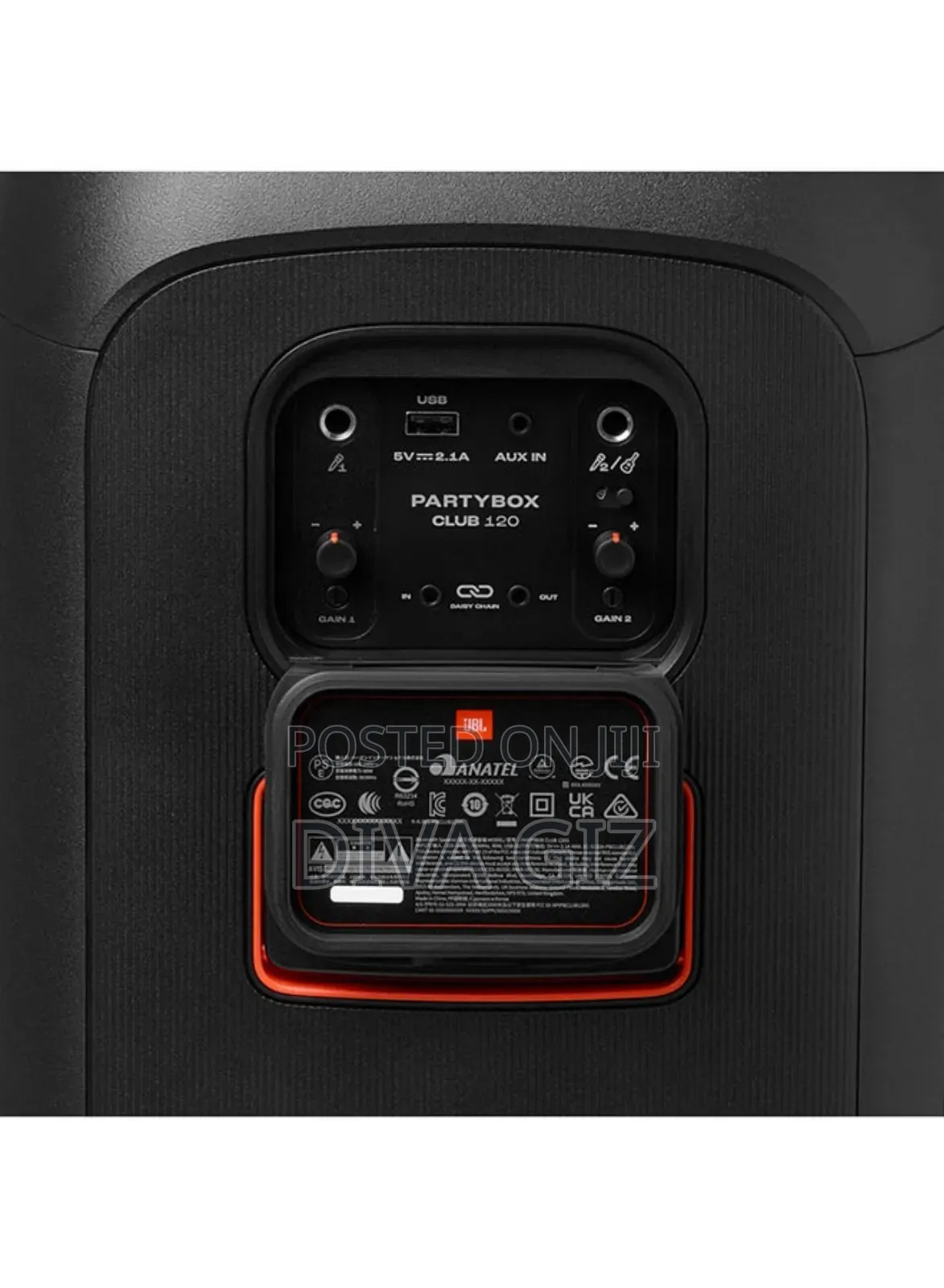 Partybox Club 120 Portable Party Speaker Black