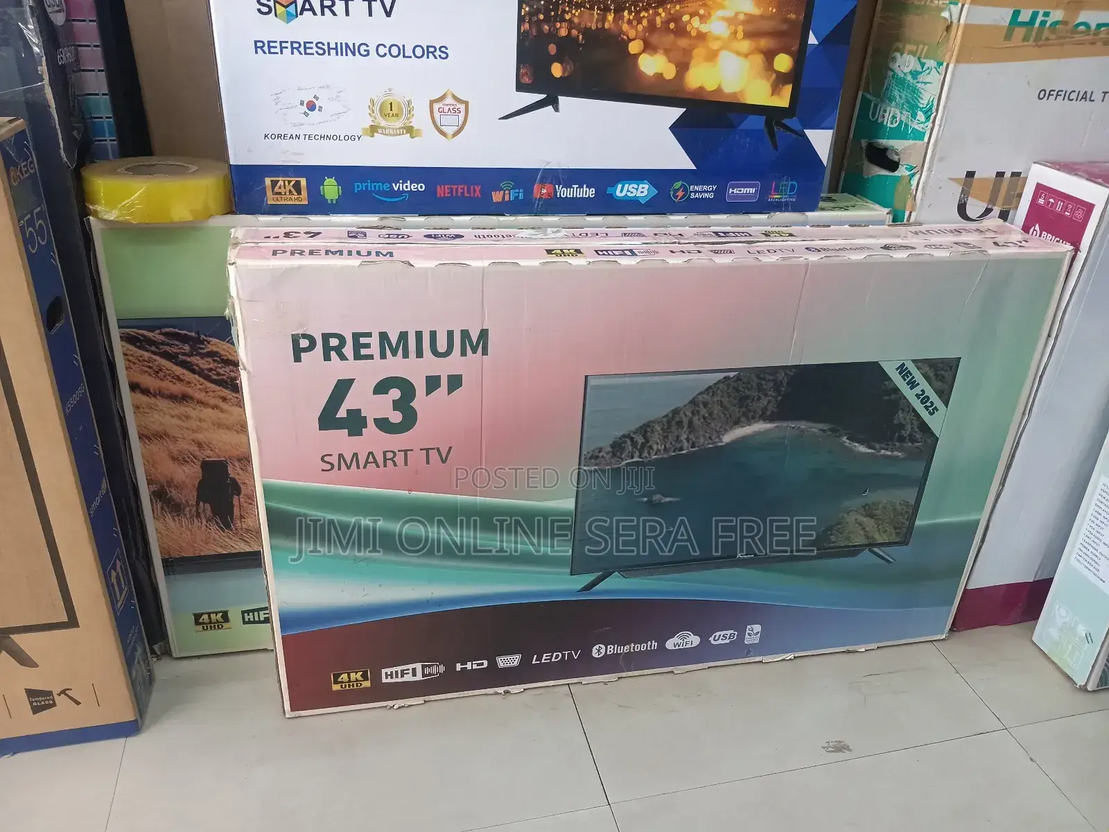Premium Smart Tv 43 Inch Debel Gelas New Androyd
