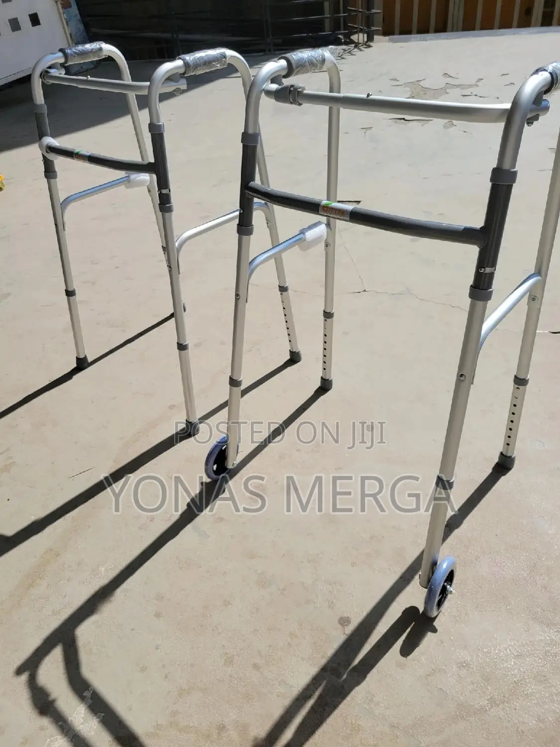 Portable:Walker With Wheel田፹aluminium Foldable Walker፦崿walking Support
