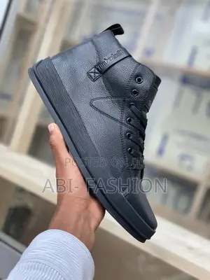 Photo - Timberland Shoe Leather Black Men's Premium Quality