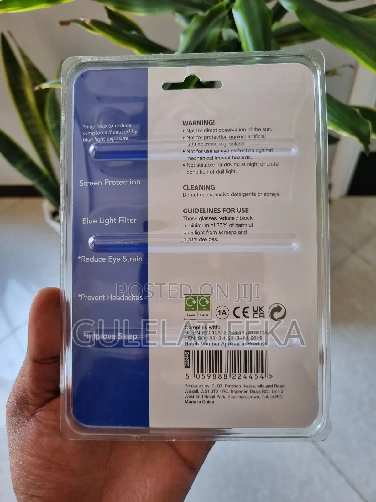 Blue Light Blocking Glass