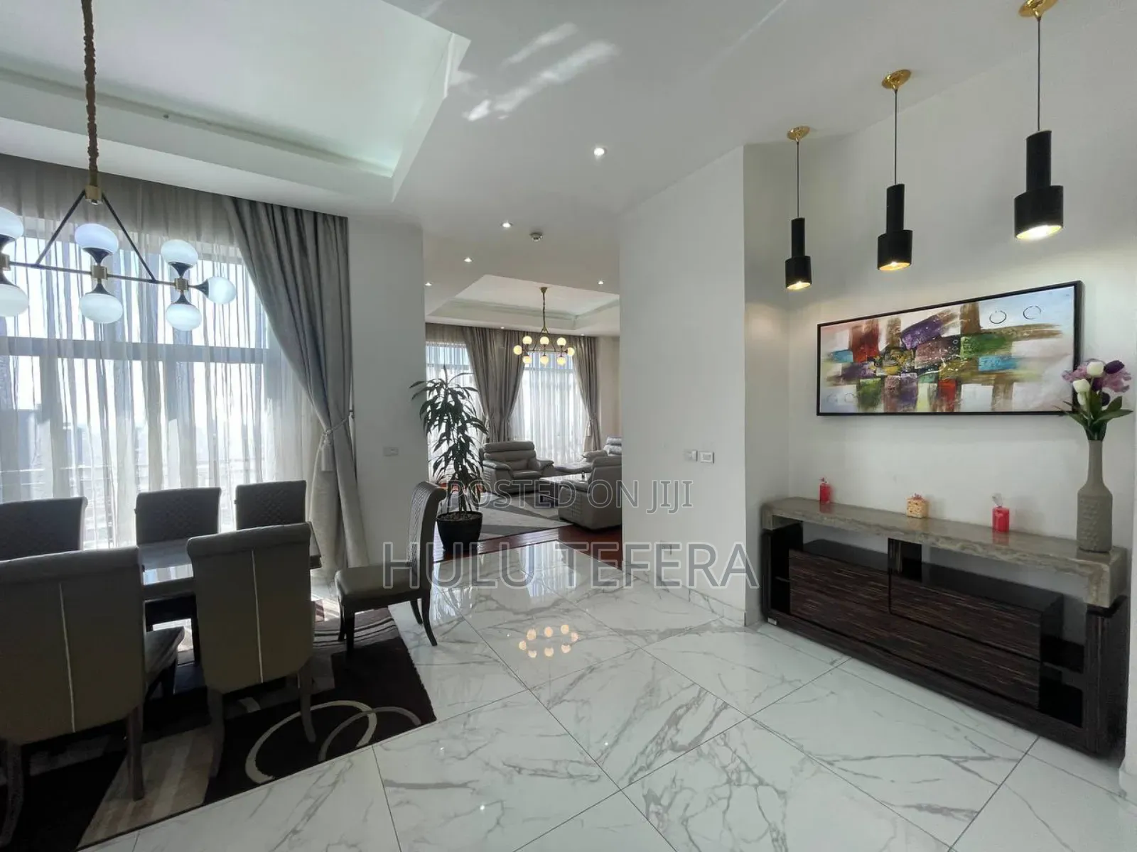 Furnished 3bdrm Apartment in Bole for rent