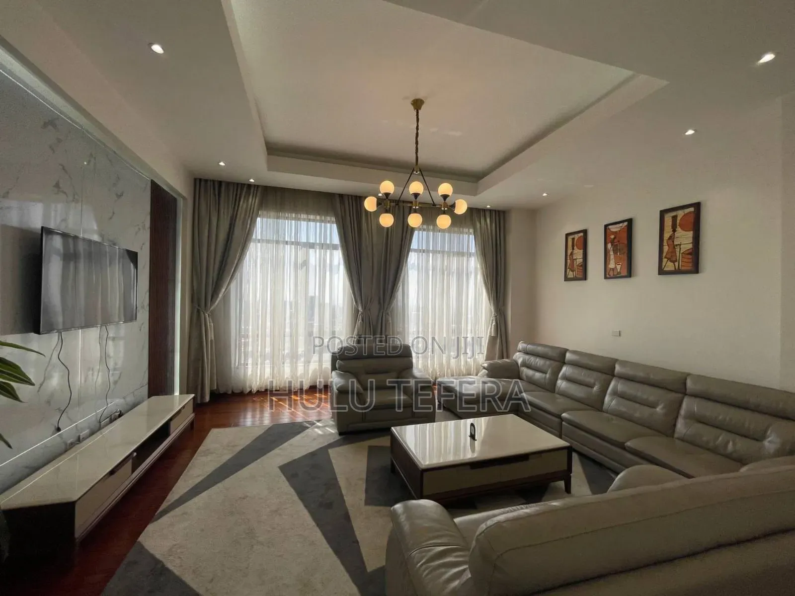 Furnished 3bdrm Apartment in Bole for rent