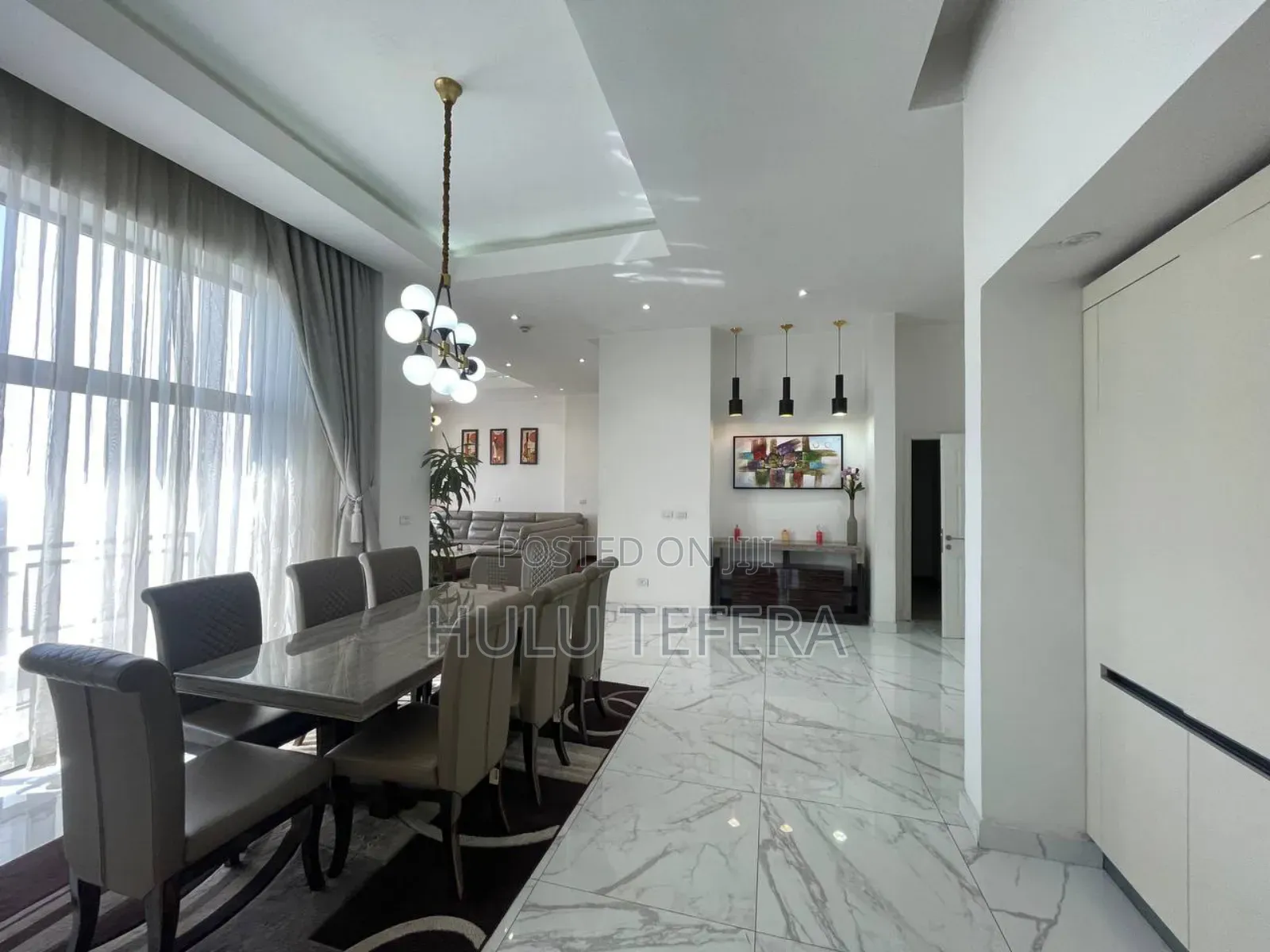 Furnished 3bdrm Apartment in Bole for rent