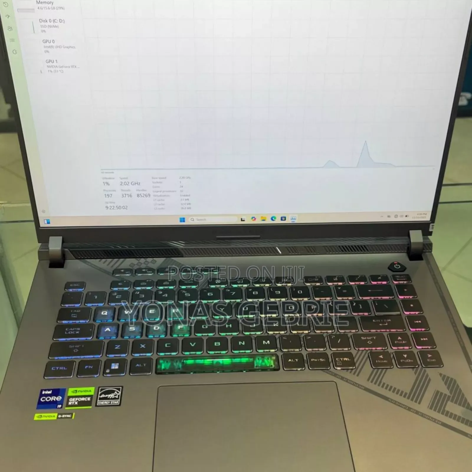 New Laptop Asus 16GB Intel Core i9 SSD 1T