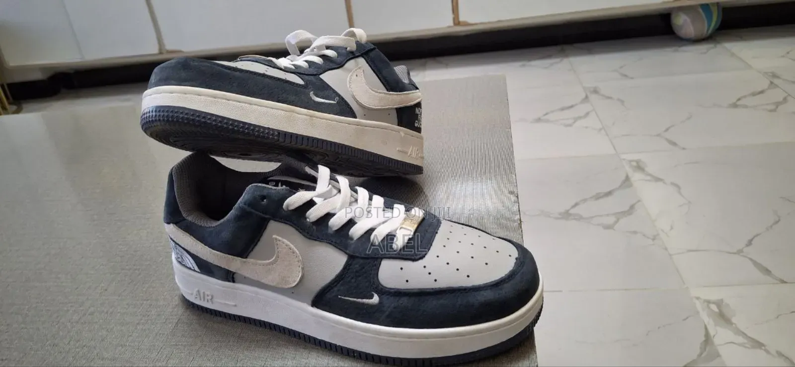 Nike Air Force 1 Sneakers With a Custom the North Face Design Size 41