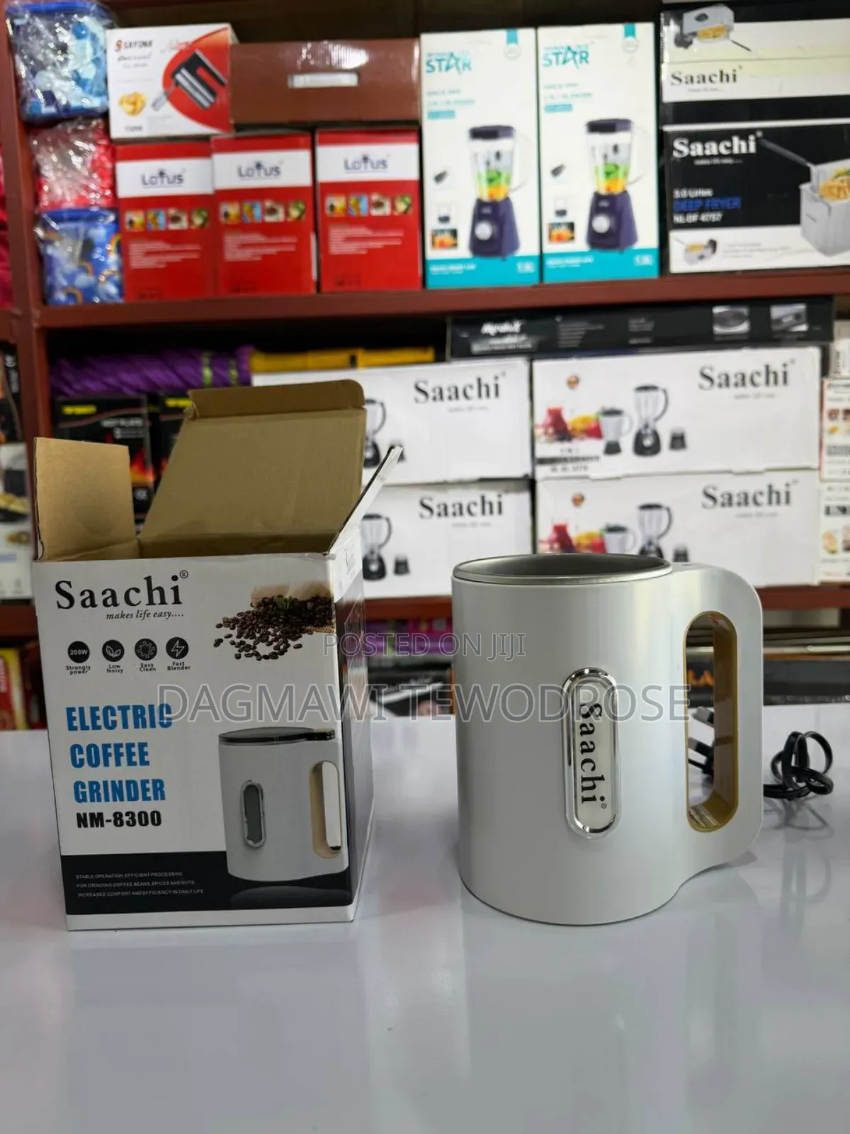  Saachi Electric Coffee Grinder | High-Speed Durable