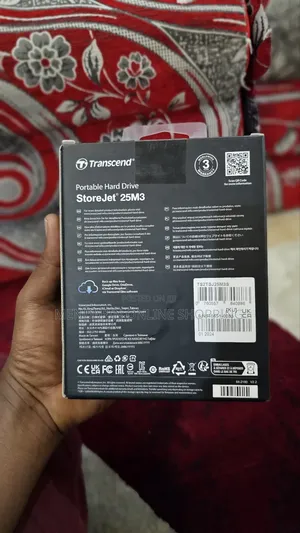Transcend Storejet 25m3 Portable Hard Drive - 2tb