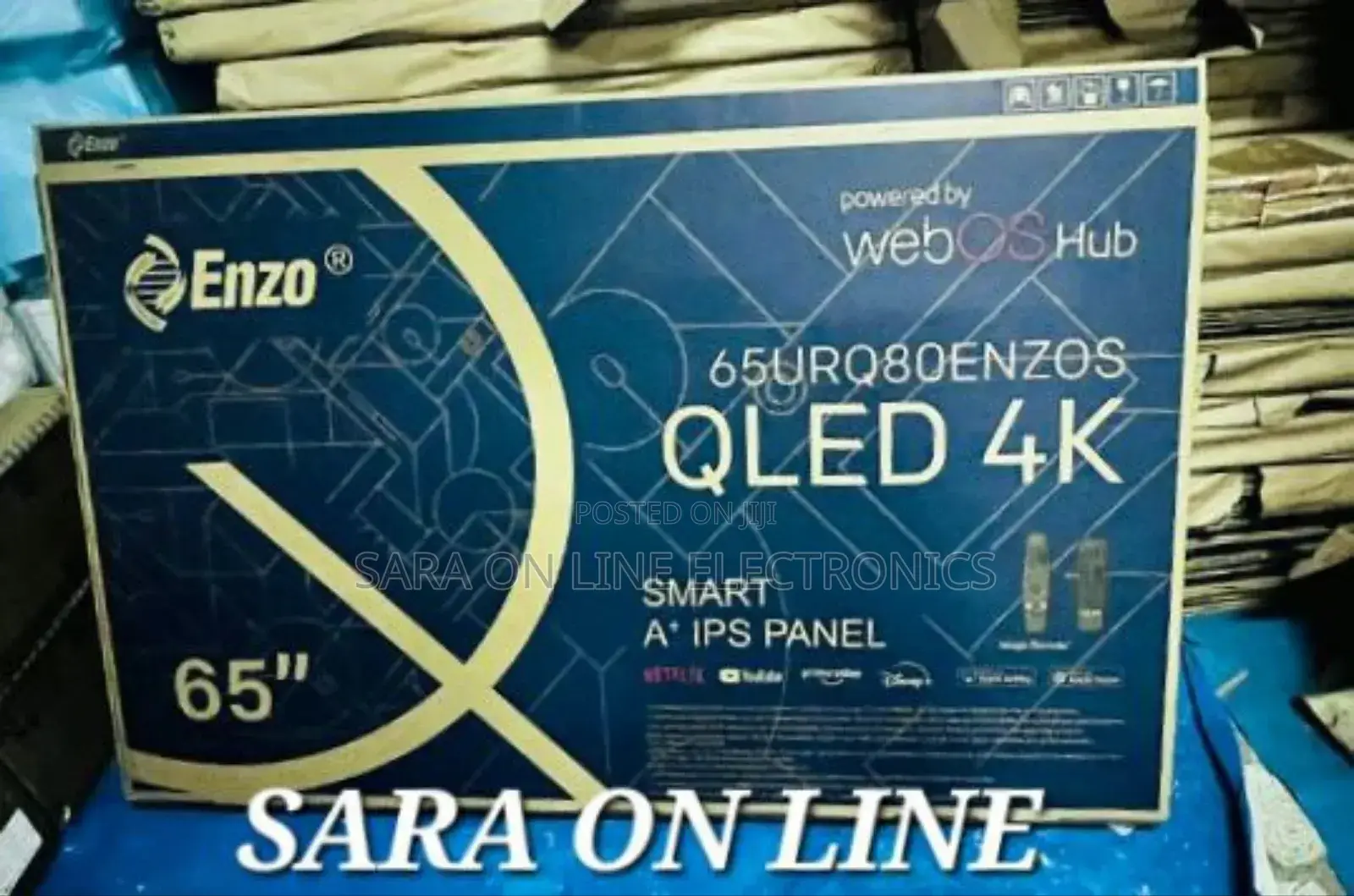 ♤Enzo 65" Webos Hub Tv *New Model * Free Delivery