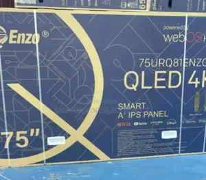 ◇Enzo 75" Qled Smart Tv ◇New Model ◇ 10year Warranty Free Delivery