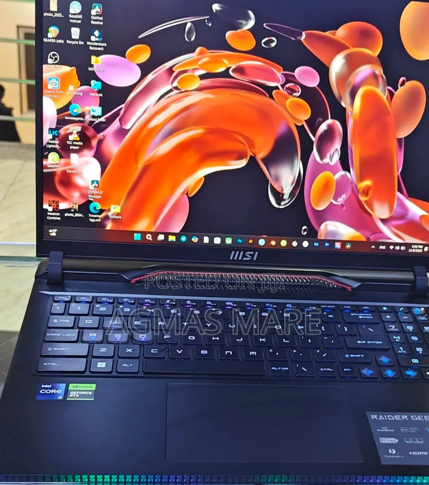 New Laptop MSI Raider GE68HX 13VI-202US 32GB Intel Core i9 SSD 1T