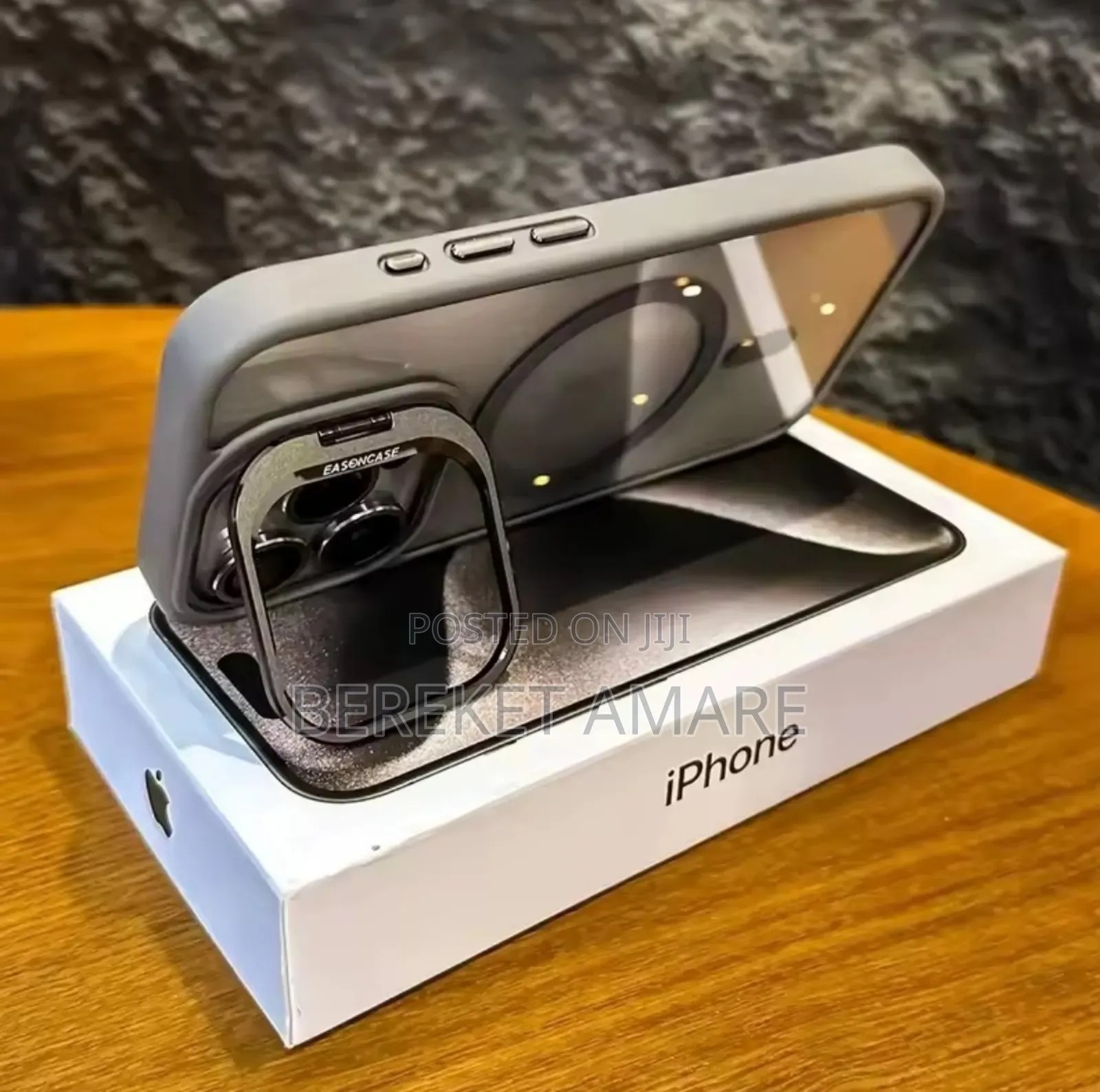 I Phone 13 Pro Max Luxury Magnetic Case Magsafe Stand Glass Lens