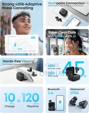 Soundcore Anker R50i Black True Wireless Earbuds ( Black)