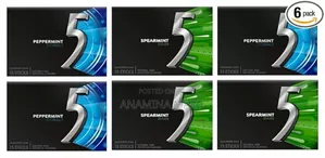 Photo - Wrigleys 5 Gum Sugar-Free,Peppermint Cobalt and Spearmint Rain Flavour