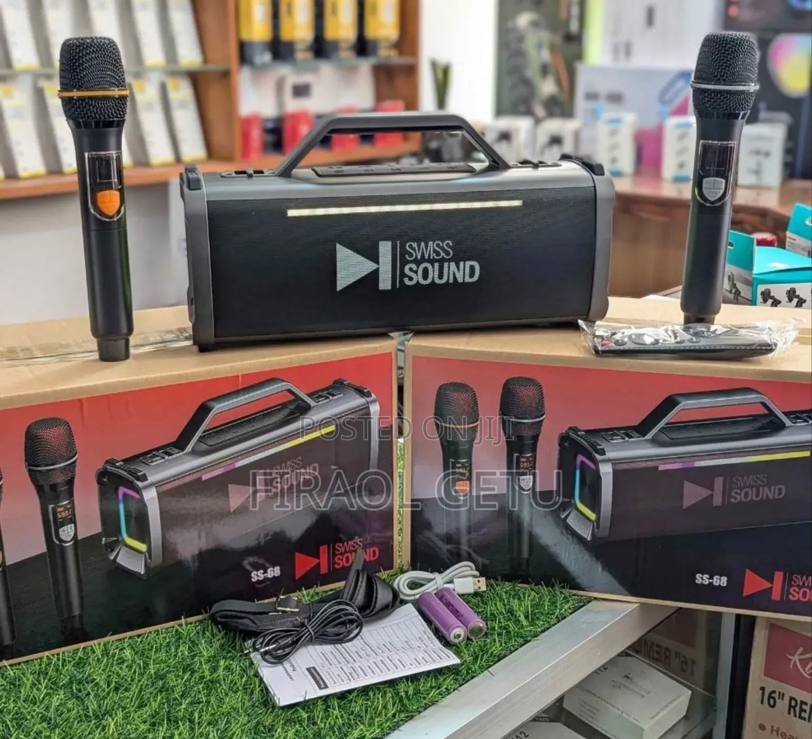 Swiss Sound Ss-68 Boombox Karaoke Speaker