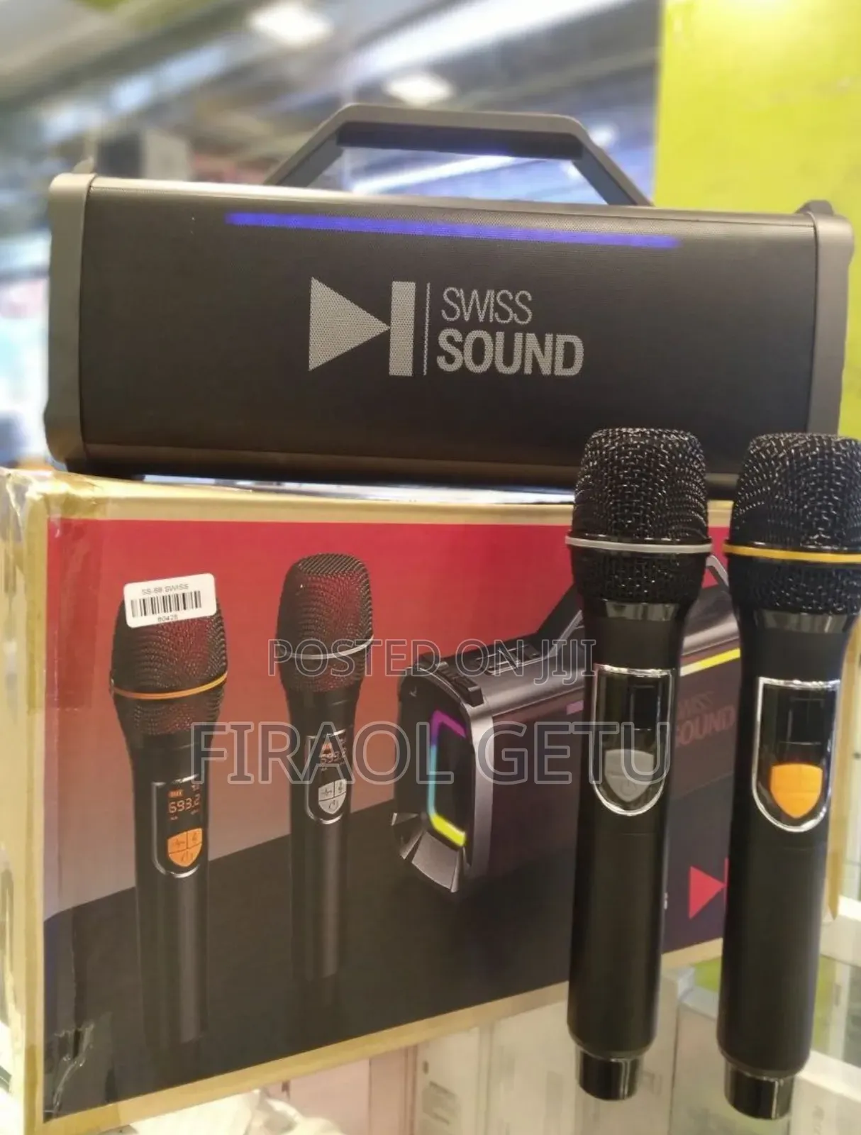 Swiss Sound Ss-68 Boombox Karaoke Speaker