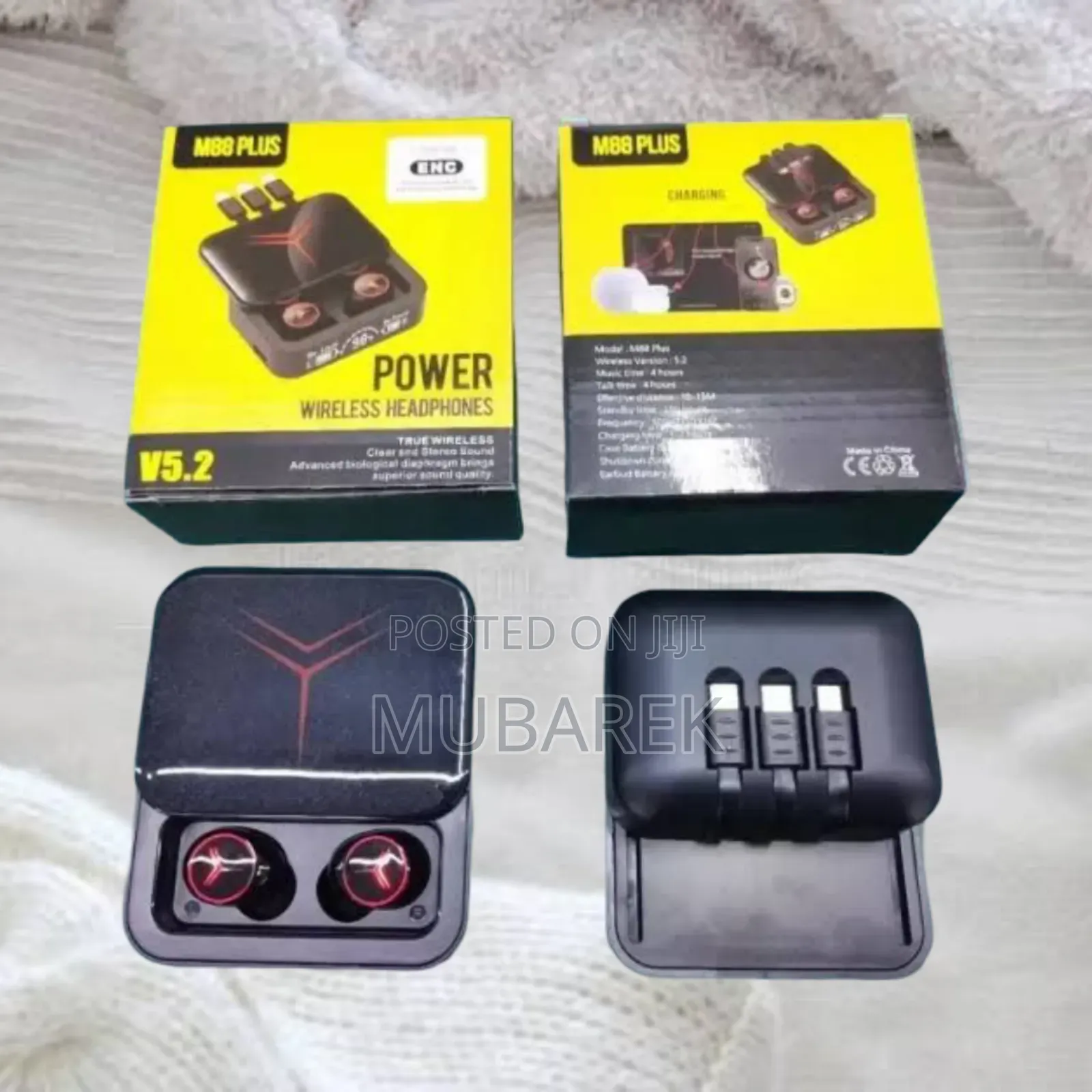 M88 Plus Earbud: Mini Charging Box