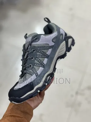 Columbia Hiking Shoes in a Grey and Black Colorway