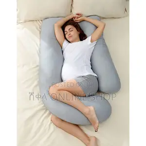 Momcozy Pregnancy Pillows With Cooling Cover for Side Sleepers
